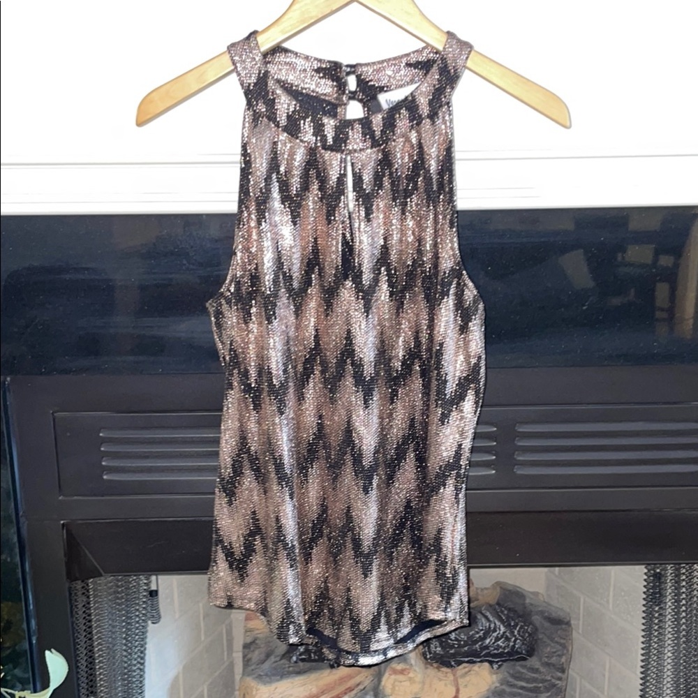 Veronica M sleeveless metallic halter, women’s size M